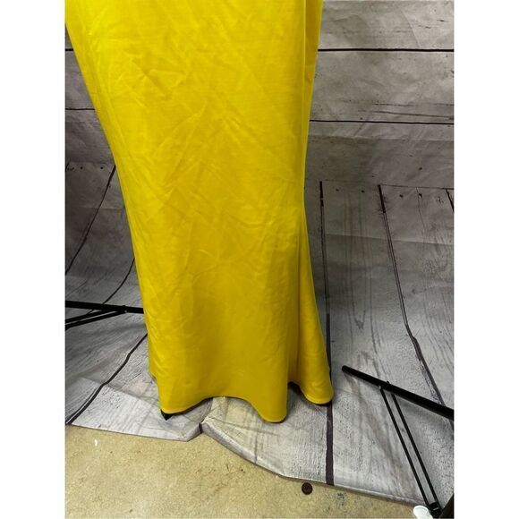 Yellow Halter Neck Sleeveless Maxi Dress Formal Gown Evening Party Cocktail‎ - Picture 3 of 8